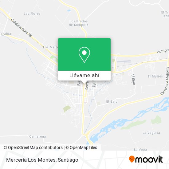 Mapa de Mercería Los Montes