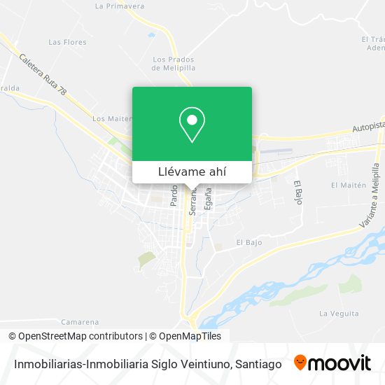 Mapa de Inmobiliarias-Inmobiliaria Siglo Veintiuno