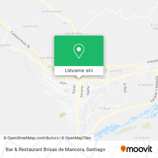 Mapa de Bar & Restaurant Brisas de Mancora