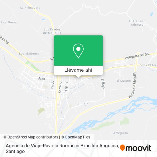 Mapa de Agencia de Viaje-Raviola Romanini Brunilda Angelica