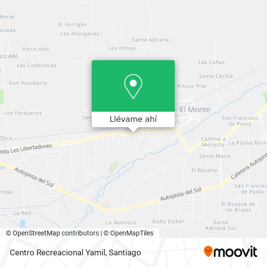 Mapa de Centro Recreacional Yamil