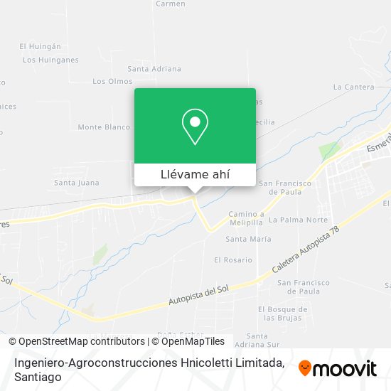 Mapa de Ingeniero-Agroconstrucciones Hnicoletti Limitada