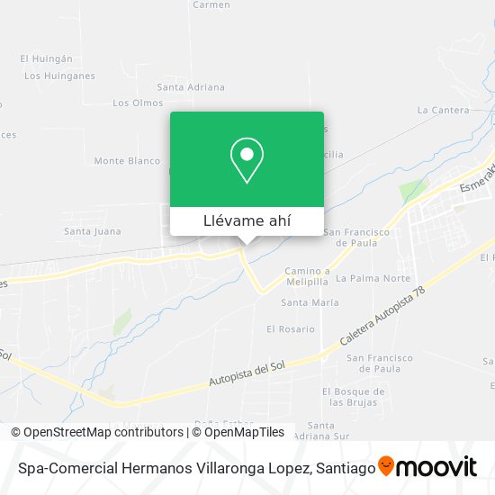 Mapa de Spa-Comercial Hermanos Villaronga Lopez