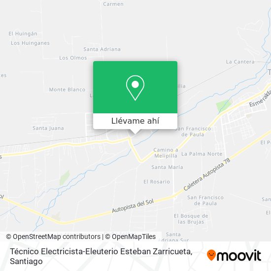 Mapa de Técnico Electricista-Eleuterio Esteban Zarricueta