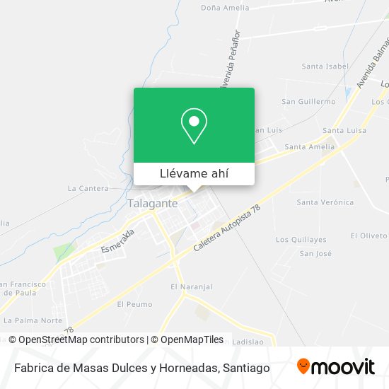 Mapa de Fabrica de Masas Dulces y Horneadas