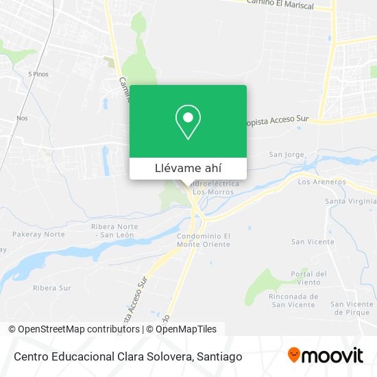 Mapa de Centro Educacional Clara Solovera