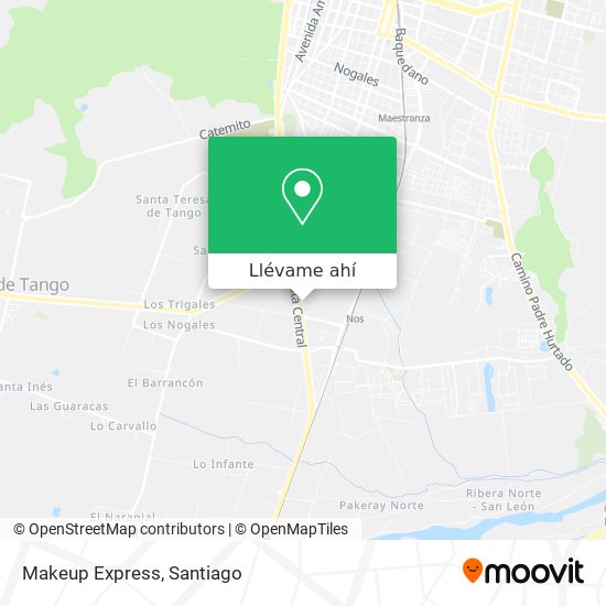 Mapa de Makeup Express