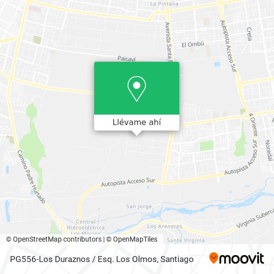 Mapa de PG556-Los Duraznos / Esq. Los Olmos