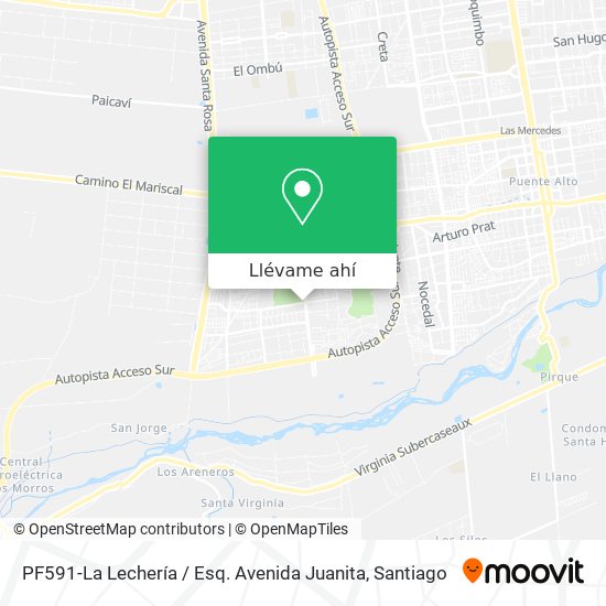 Mapa de PF591-La Lechería / Esq. Avenida Juanita