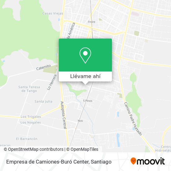 Mapa de Empresa de Camiones-Buró Center