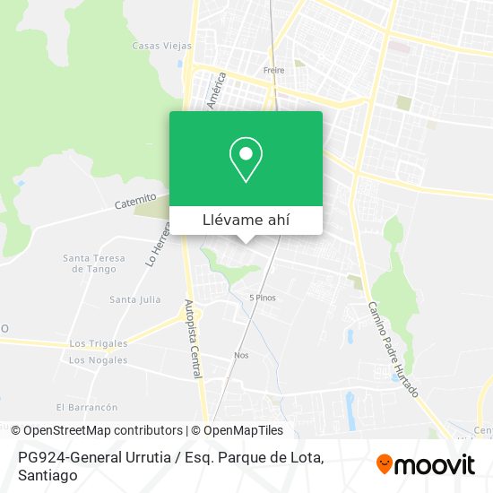 Mapa de PG924-General Urrutia / Esq. Parque de Lota