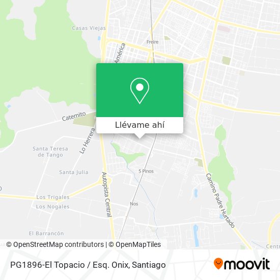 Mapa de PG1896-El Topacio / Esq. Onix