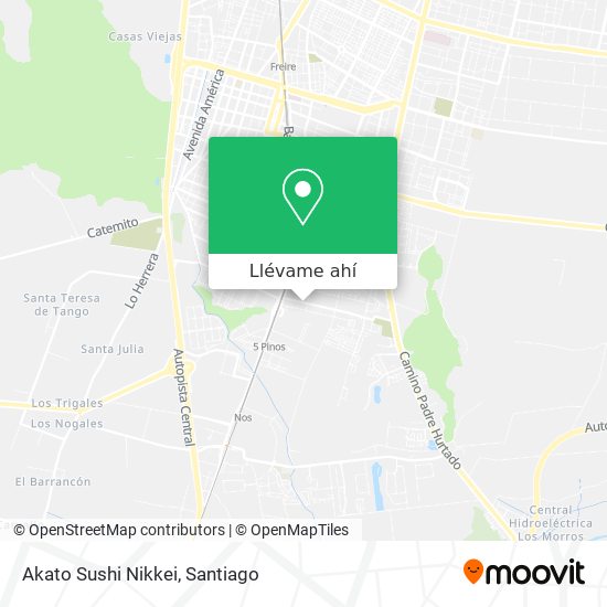 Mapa de Akato Sushi Nikkei