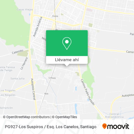 Mapa de PG927-Los Suspiros / Esq. Los Canelos