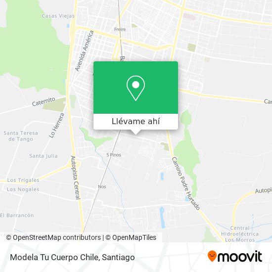 Mapa de Modela Tu Cuerpo Chile