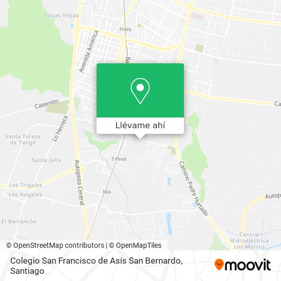 Mapa de Colegio San Francisco de Asís San Bernardo