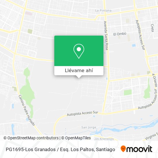 Mapa de PG1695-Los Granados / Esq. Los Paltos