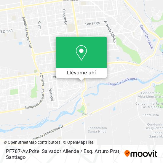 Mapa de PF787-Av.Pdte. Salvador Allende / Esq. Arturo Prat