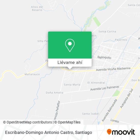 Mapa de Escribano-Domingo Antonio Castro