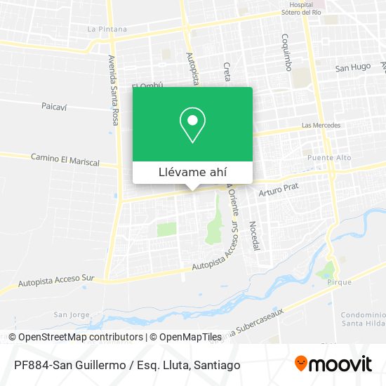 Mapa de PF884-San Guillermo / Esq. Lluta