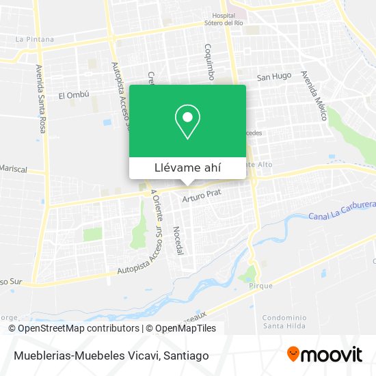 Mapa de Mueblerias-Muebeles Vicavi