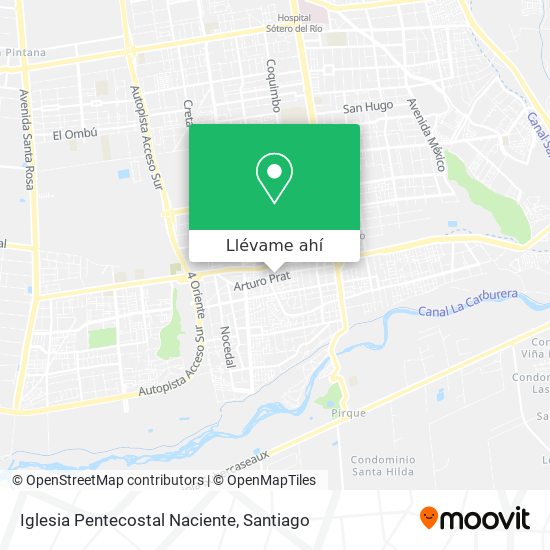 Mapa de Iglesia Pentecostal Naciente