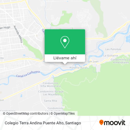 Mapa de Colegio Terra Andina Puente Alto