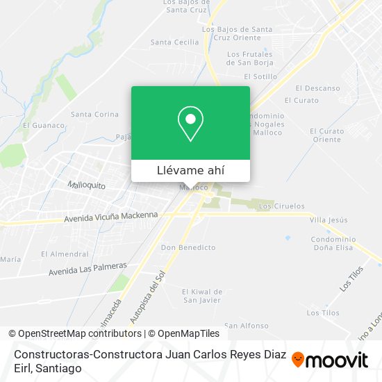 Mapa de Constructoras-Constructora Juan Carlos Reyes Diaz Eirl