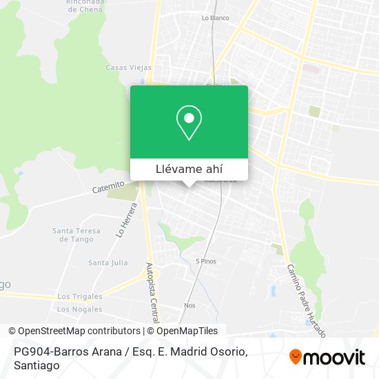 Mapa de PG904-Barros Arana / Esq. E. Madrid Osorio