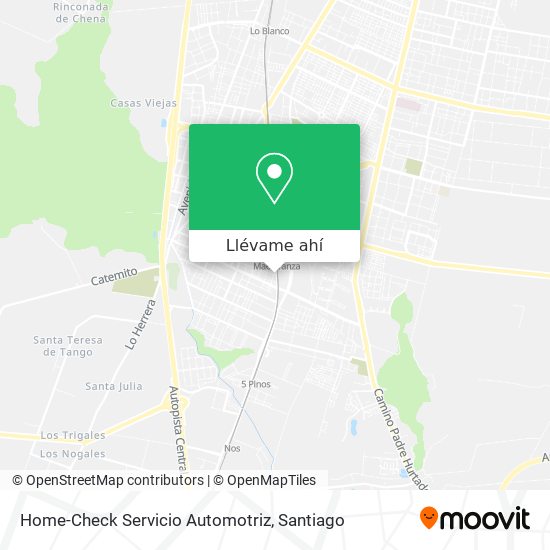 Mapa de Home-Check Servicio Automotriz