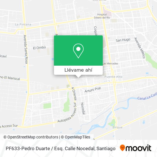 Mapa de PF633-Pedro Duarte / Esq. Calle Nocedal