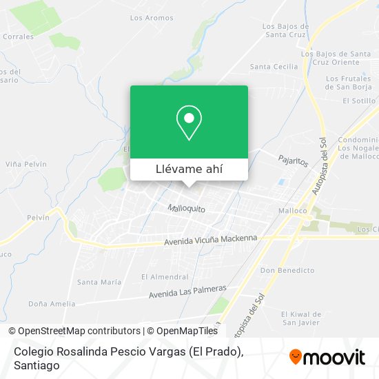Mapa de Colegio Rosalinda Pescio Vargas (El Prado)