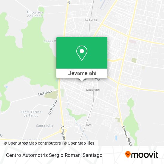 Mapa de Centro Automotriz Sergio Roman