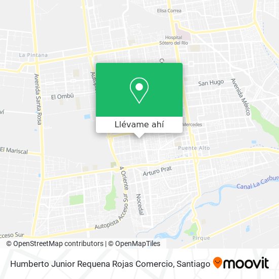Mapa de Humberto Junior Requena Rojas Comercio