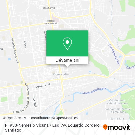 Mapa de PF933-Nemesio Vicuña / Esq. Av. Eduardo Cordero