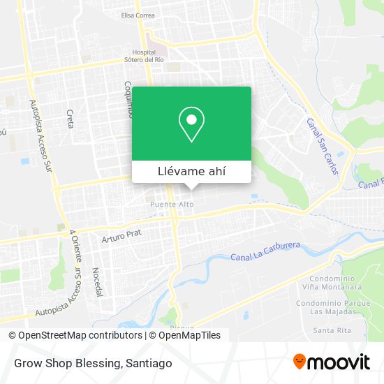 Mapa de Grow Shop Blessing