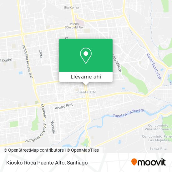 Mapa de Kiosko Roca Puente Alto