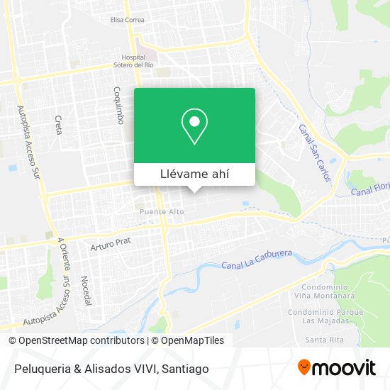 Mapa de Peluqueria & Alisados VIVI