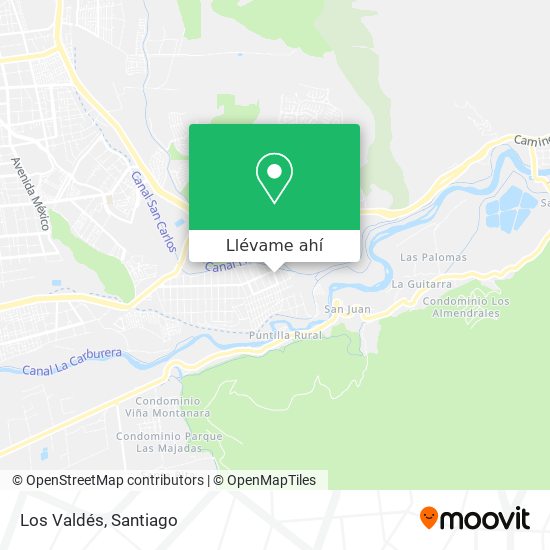 Mapa de Los Valdés