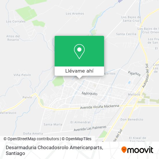 Mapa de Desarmaduria Chocadosrolo Americanparts