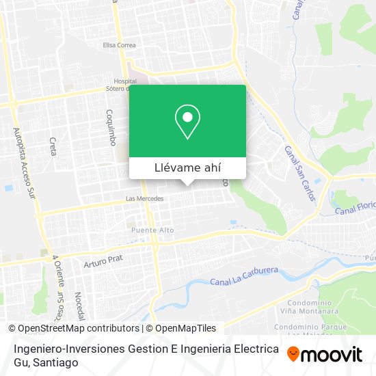 Mapa de Ingeniero-Inversiones Gestion E Ingenieria Electrica Gu