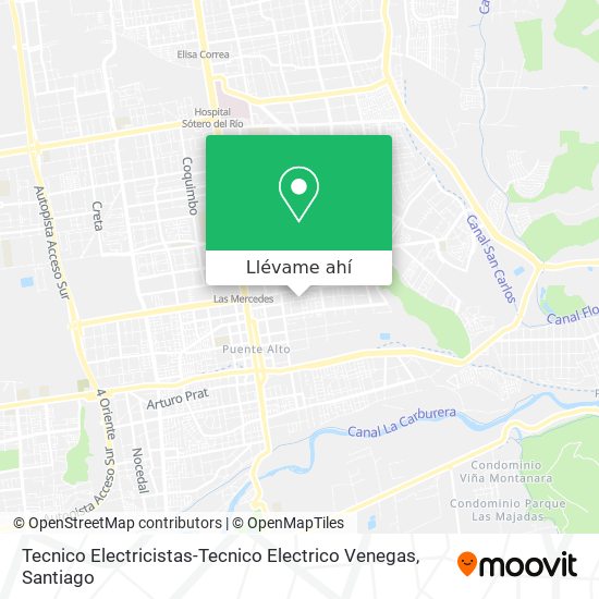 Mapa de Tecnico Electricistas-Tecnico Electrico Venegas