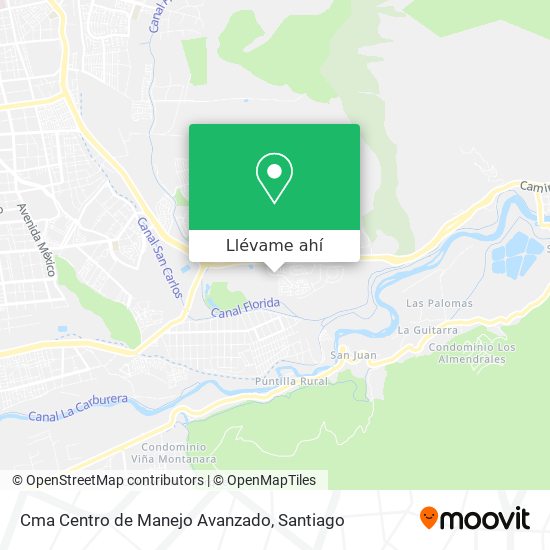 Mapa de Cma Centro de Manejo Avanzado