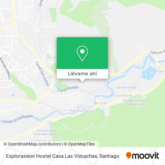 Mapa de Exploraxxion Hostel Casa Las Vizcachas