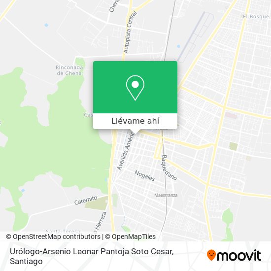 Mapa de Urólogo-Arsenio Leonar Pantoja Soto Cesar