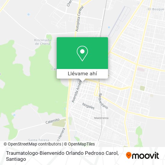 Mapa de Traumatologo-Bienvenido Orlando Pedroso Carol