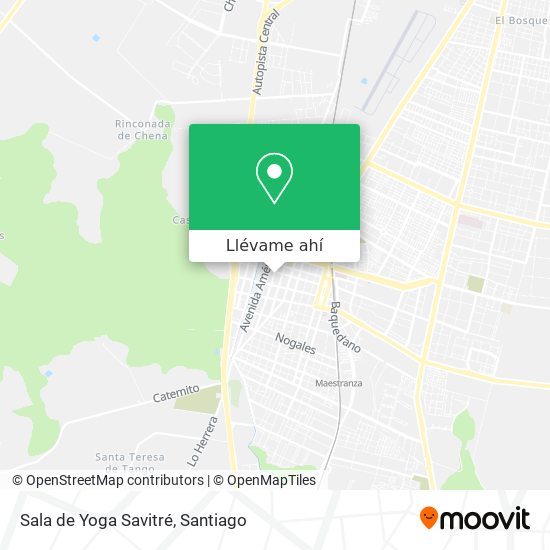 Mapa de Sala de Yoga Savitré