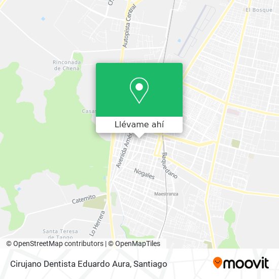 Mapa de Cirujano Dentista Eduardo Aura