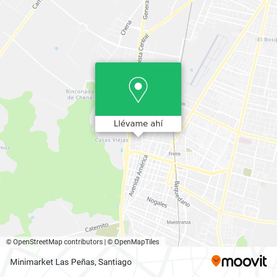 Mapa de Minimarket Las Peñas