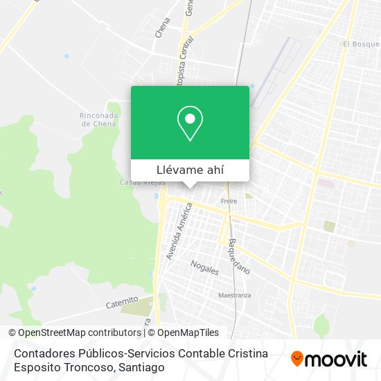 Mapa de Contadores Públicos-Servicios Contable Cristina Esposito Troncoso